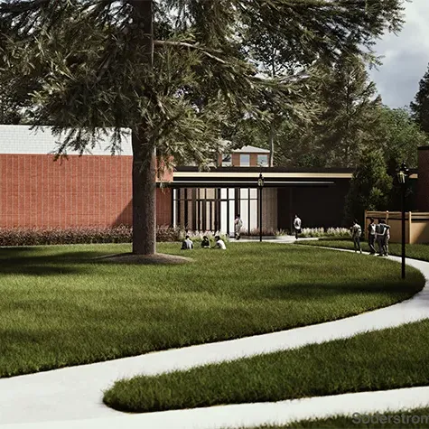 Rendering of the Art & Cinematic Arts Building