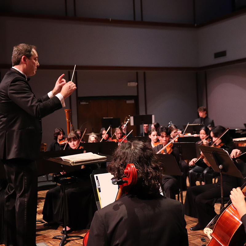 Symphony band of students