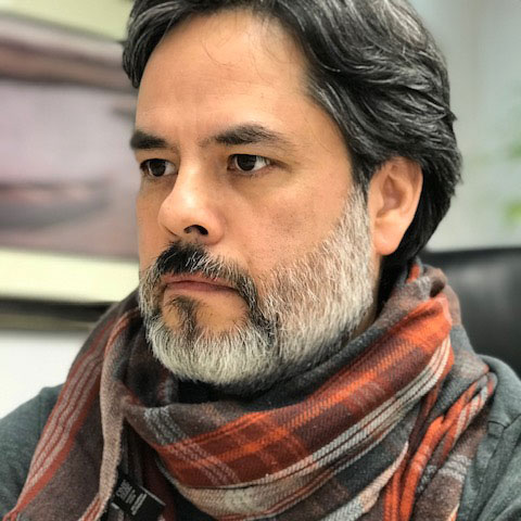 Kevin Mondragon looks into the distance