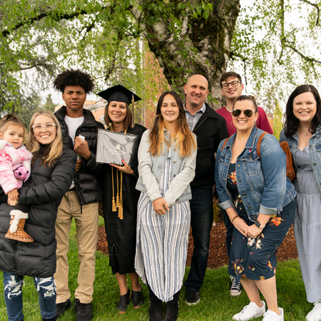 Family with ADP graduate