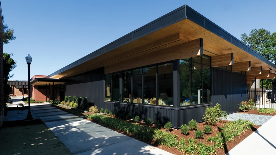 the new art and cinematic arts building