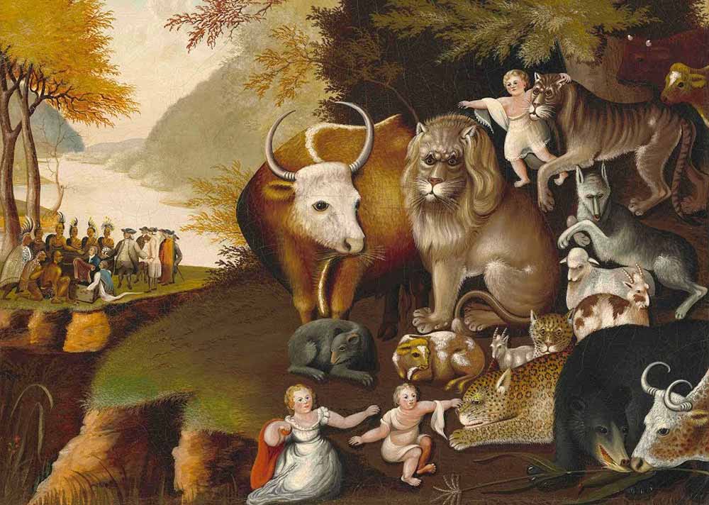 Peaceable Kingdom painting