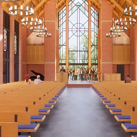 rendering of the new chapel