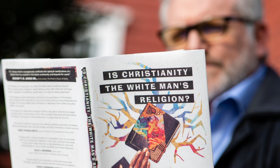 A picture of the book cover, "Is Christianity the White Man’s Religion: How the Bible is Good News for People of Color"