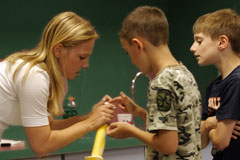 Initial teaching license at George Fox University, students and teacher