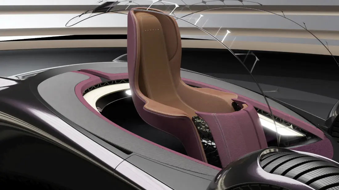 A conceptual design of a vehicle for senior citizens, part of Piloto’s senior design project at ArtCenter.