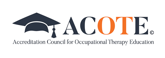 ACOTE Logo with a graduation cap