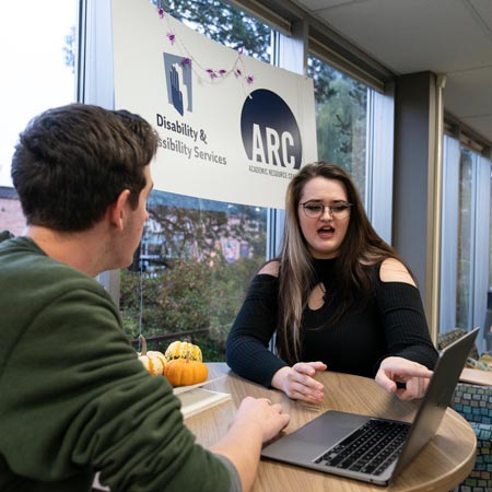 student getting help with homework