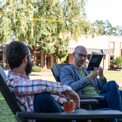 Two professors have a chat