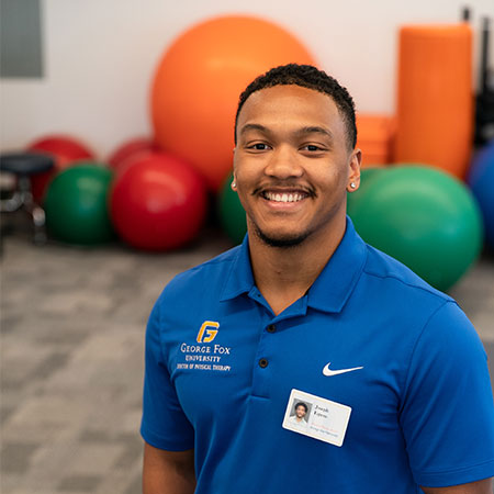 DPT student in the therapy room